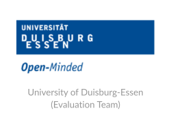 University of Duisburg-Essen (Evaluation Team) logo