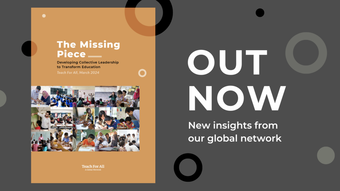 Promotional graphic with the cover of the Missing Piece report and the text "OUT NOW: New insights from our global network"