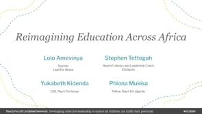 Preview image for the video "Global Conference 2020: Reimagining Education Across Africa". Preview image for the video "Global Conference 2020: Reimagining Education Across Africa".
