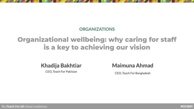 Preview image for the video "Organizational Wellbeing: Why Caring for Staff Is a Key to Achieving Our Vision – Cycle A".