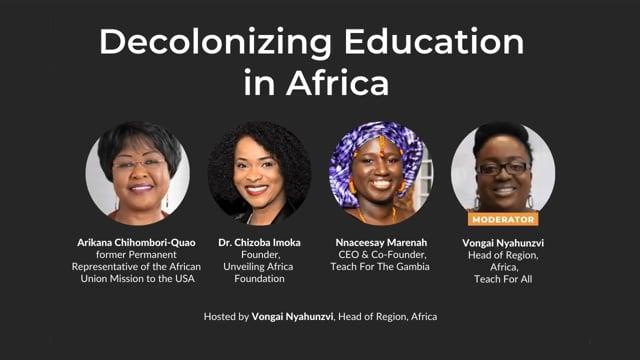 Preview image for the video "Decolonizing Education Systems in Africa - Africa Leadership Series". Preview image for the video "Decolonizing Education Systems in Africa - Africa Leadership Series".
