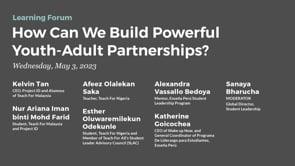Preview image for the video "Teach For All Learning Forum: How Can We Build Powerful Youth-Adult Partnerships? (Highlights)". Preview image for the video "Teach For All Learning Forum: How Can We Build Powerful Youth-Adult Partnerships? (Highlights)".