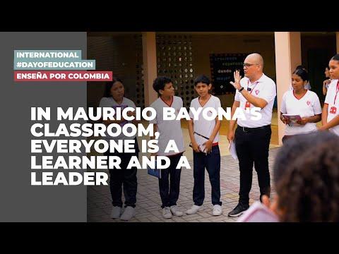 Preview image for the video "In Mauricio Bayona's classroom, everyone is a learner and a leader - Enseña por Colombia".